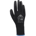 Handschoen ActiveGear grip PU-flex zwart medium