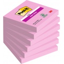 Memoblok 3M Post-it 654 Super Sticky 76x76mm roze