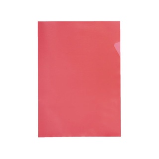 Insteekmap L-model Quantore A4 PP 0.12mm rood 25 stuks