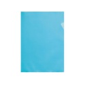 Insteekmap L-model Quantore A4 PP 0.12mm blauw 25 stuks