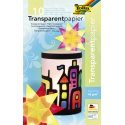 Transparant papier Folia 18.5x29.7cm 42gr 10 vel 10 kleuren