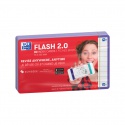 Flashcard Oxford 2.0 75x125mm 80 vel 250gr lijn paars