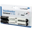 Viltstift Legamaster TZ 100 whiteboard rond 1.5-3mm zwart blister à 2 stuks