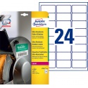 Etiket Avery Zweckform L7912-10 63.5x33.9mm polyethyleen wit 240stuks