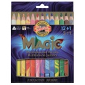 Kleurpotloden Koh-i-Noor Jumbo Magic doos 13 kleuren