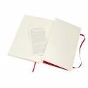 Notitieboek Moleskine large 130x210mm lijn soft cover scarlet red