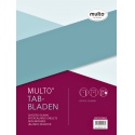 Tabbladen Multo economy A4 23-gaats 5-delig assorti