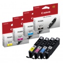 Inktcartridge Canon CLI-551 blauw