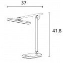 Bureaulamp Unilux Pureline led grijs