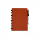 Notitieboek Correctbook A5 blanco 40blz linnen rusty red