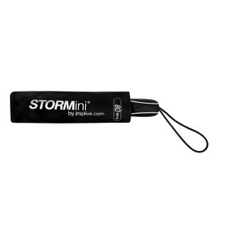 Paraplu STORMaxi® opvouwbaar à 90cm handmatige sluiting windproof zwart