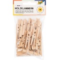 Wasknijper Folia 48 stuks drie formaten hout