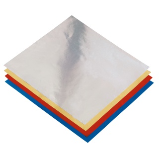 Vouwblaadjes Folia 15x15cm 50 vel alufolie assorti kleuren