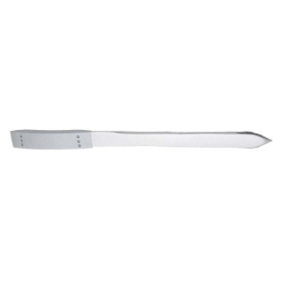 Briefopener 187mm metaal mat chroom