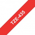 Labeltape Brother P-touch TZe-435 standaard 12mm wit op rood