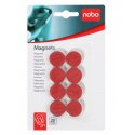 Magneet Nobo 20mm 120gr rood 8 stuks