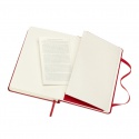 Notitieboek Moleskine pocket 90x140mm blanco hard cover rood