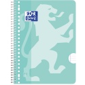 Collegeblok Oxford School A4+ lijn 23-gaats 160 pagina's 80gr pastel assorti 3 stuks