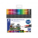 Viltstift Staedtler Design Journey permanent dubbele punt assorti