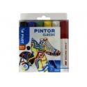 Verfstift Pilot Pintor classic medium assorti etui à 6 stuks