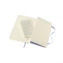 Notitieboek Moleskine pocket 90x140mm blanco soft cover hydrangea blue