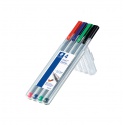 Fineliner Staedtler Triplus 334 assorti 0.3mm 4 stuks