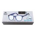 Leesbril Montana +1.00 dpt blue light filter blauw