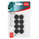 Magneet Nobo 20mm 120gr zwart 8 stuks