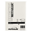 Envelop Papicolor C6 114x162mm metallic ivoor pak à 6 stuks