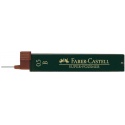 Potloodstift Faber-Castell 0.5mm B super-polymer koker à 12 stuks