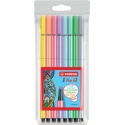 Viltstift STABILO Pen 68 medium pastel assorti etui à 8 stuks