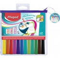 Viltstift Maped Marker'Peps whiteboard set á 12 kleuren