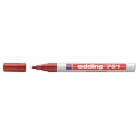 Viltstift edding 751 lakmarker rond 1-2mm pastel rood