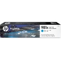 Inktcartridge HP L0R09A 981X blauw