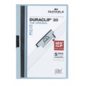 Klemmap Durable Duraclip A4 3mm 30 vellen lichtblauw