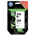 Inktcartridge HP CN637EE 300 zwart + kleur