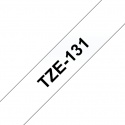 Labeltape Brother P-touch TZE-131 12mm zwart op transparant