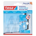 Klevende haak tesa® 0,2kg transparant 5 stuks