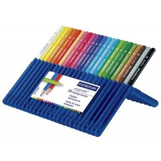 Kleurpotloden Staedtler Ergosoft driekantig 24stuks assorti