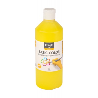 Plakkaatverf Creall basic geel 500ml