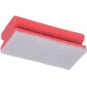 Schuurspons Cleaninq met greep 140x70x42mm rood/wit 5 stuks