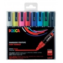 Verfstift Posca PC5M medium assorti set à 8 stuks