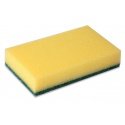 Schuurspons Cleaninq 140x90x28mm geel/groen 10 stuks