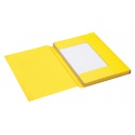 Dossiermap Secolor folio 3 kleppen 225gr geel