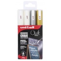 Krijtstift Uni-ball chalk rond 1.8-2.5mm assorti set à 4 stuks