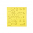 Vouwblaadjes vierkant 12x12cm 65gram assorti 90 vel
