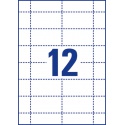 Badgekaart Avery L4726-20 40x75mm microperforatie